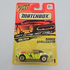 Matchbox Dodge‎ Challenger Yellow 1993 Fast Lane